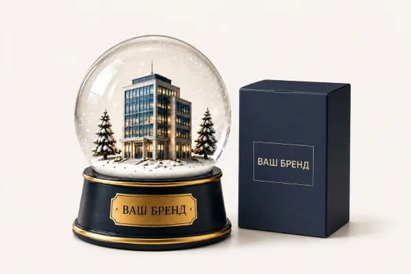 Снежный шар формата «Классика» с подарочной коробкой